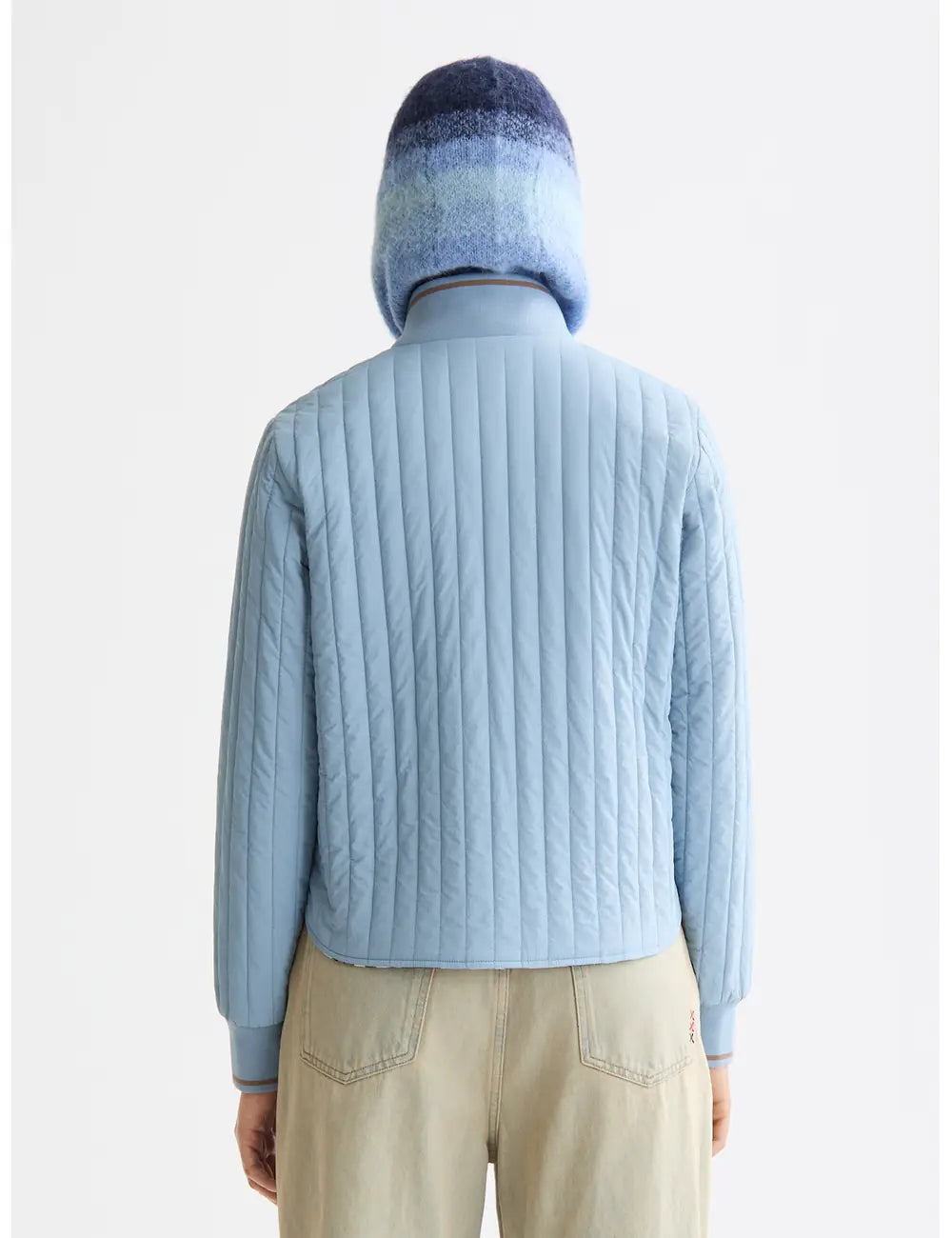 Reversible Quilted Bomber detail shot showing fabric and craftsmanship by Scotch & Soda