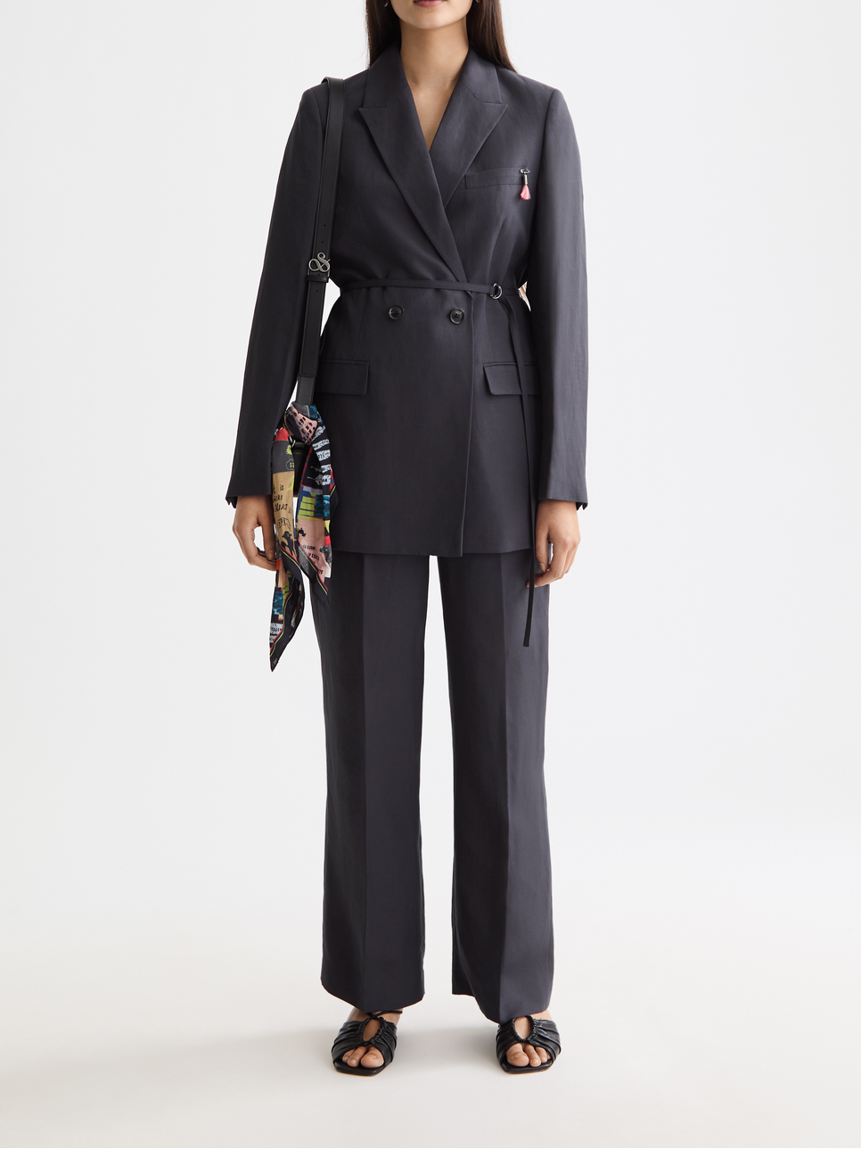 belted blazer