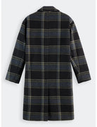 Wool Coat Check flat lay back view by Scotch & Soda