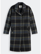 Wool Coat Check flat lay front view by Scotch & Soda