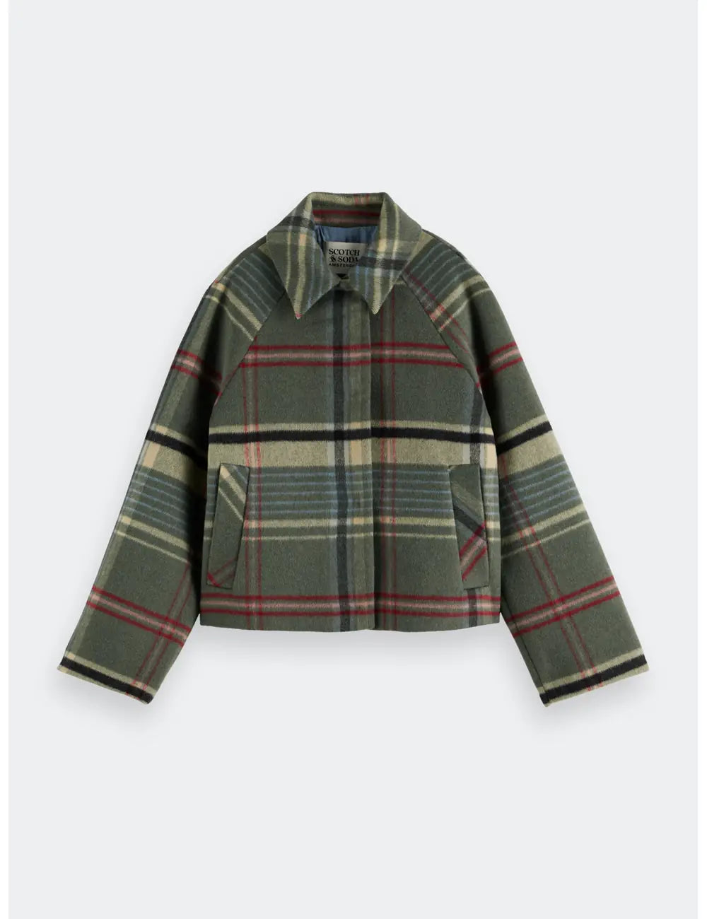 Boxy Shirt Jacket flat lay front view by Scotch & Soda