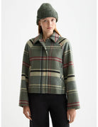 Boxy Shirt Jacket close-up on model showing fit and detail by Scotch & Soda