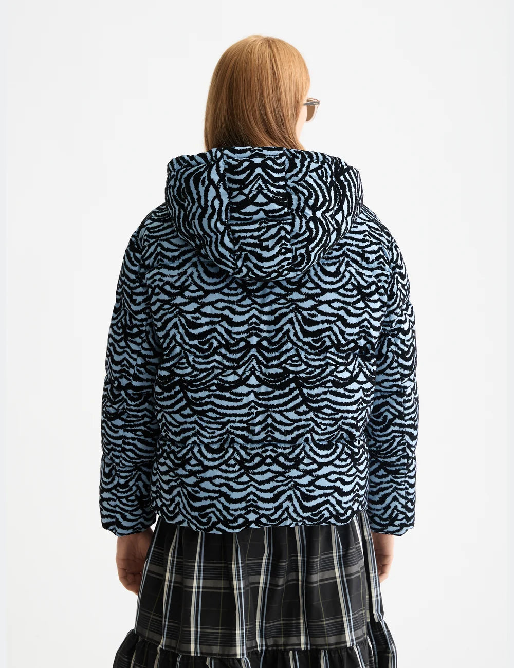 Hooded Puffer Jacket flat lay back view by Scotch & Soda