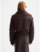 Aviator Collar Puffer detail shot showing fabric and craftsmanship by Scotch & Soda