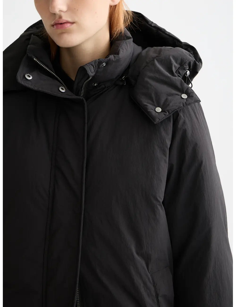 Longline Puffer Coat detail view by Scotch & Soda