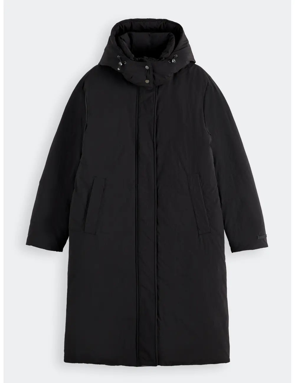 Longline Puffer Coat flat lay front view by Scotch & Soda