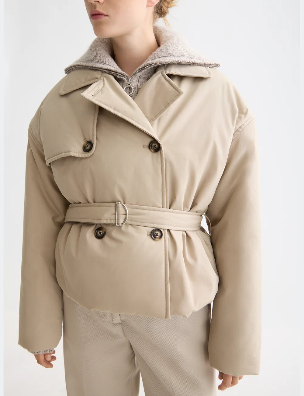 Padded Poplin Trench detail view by Scotch & Soda