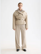 Padded Poplin Trench full model shot showing overall fit by Scotch & Soda
