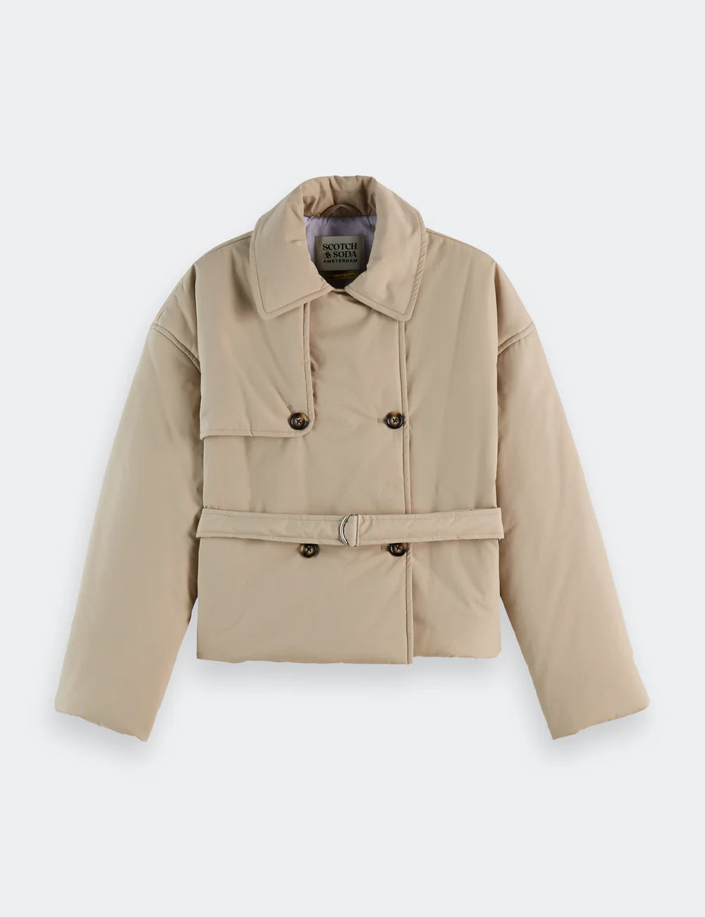 Padded Poplin Trench flat lay front view by Scotch & Soda