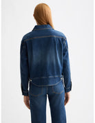 Cropped Denim Jacket detail shot showing fabric and craftsmanship by Scotch & Soda