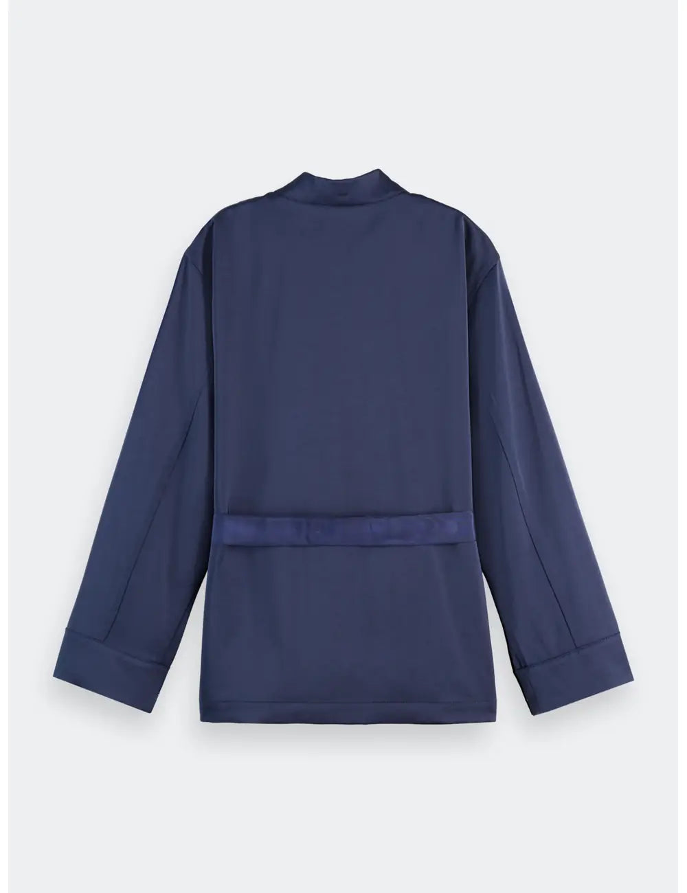 Satin Blazer Peacoat flat lay back view by Scotch & Soda