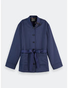Satin Blazer Peacoat flat lay front view by Scotch & Soda