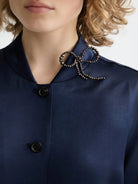 satin-blazer detail shot by Scotch & Soda