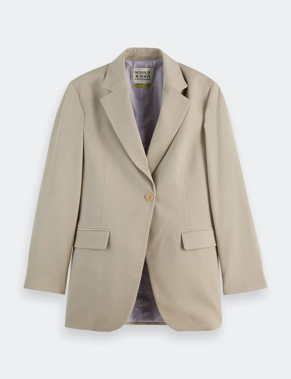 Gabardine Blazer flat lay front view by Scotch & Soda