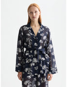 Festive Pyjama Blazer close-up on model showing fit and detail by Scotch & Soda