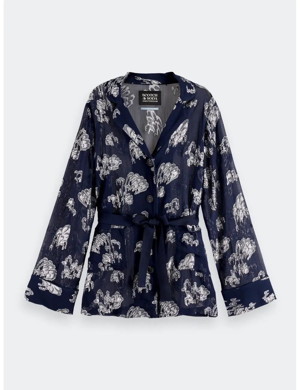 Festive Pyjama Blazer flat lay back view by Scotch & Soda
