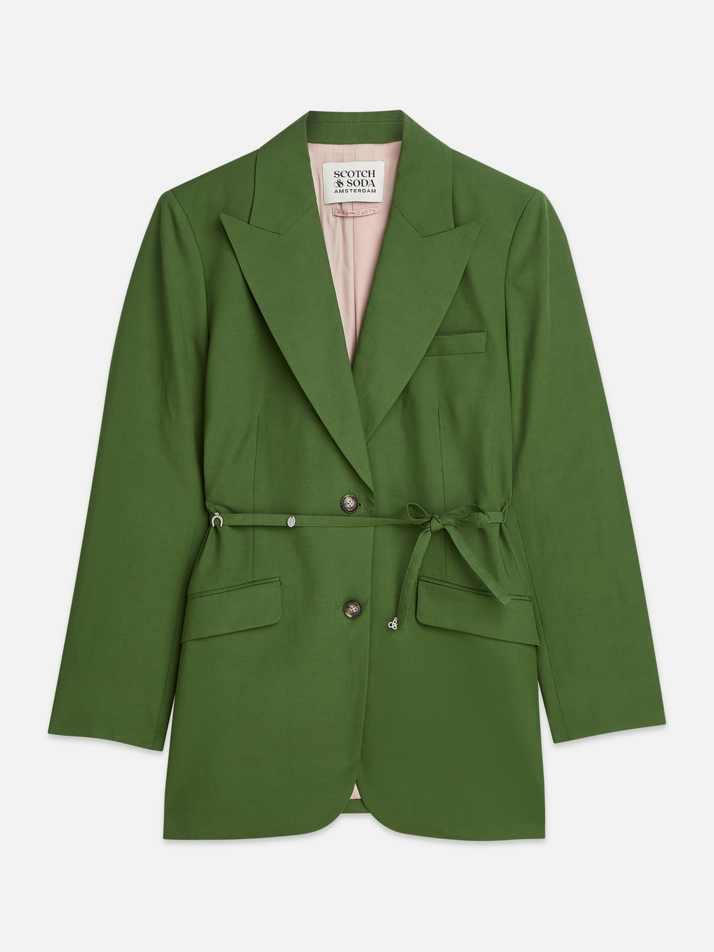 Linen blend blazer