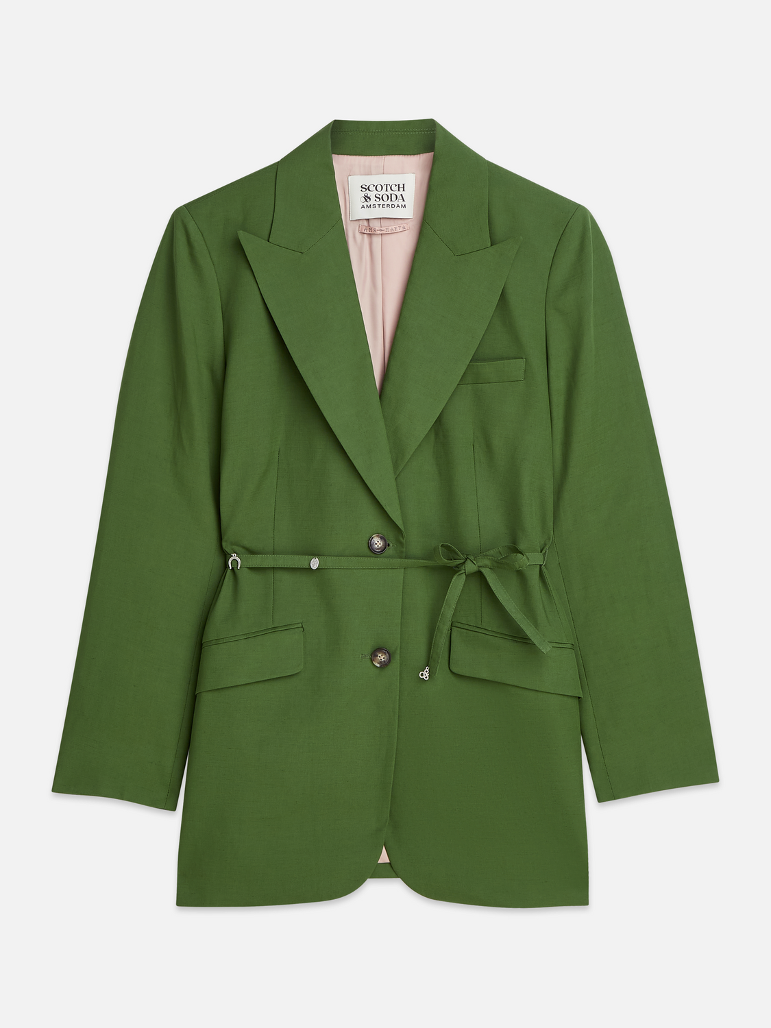Linen blend blazer