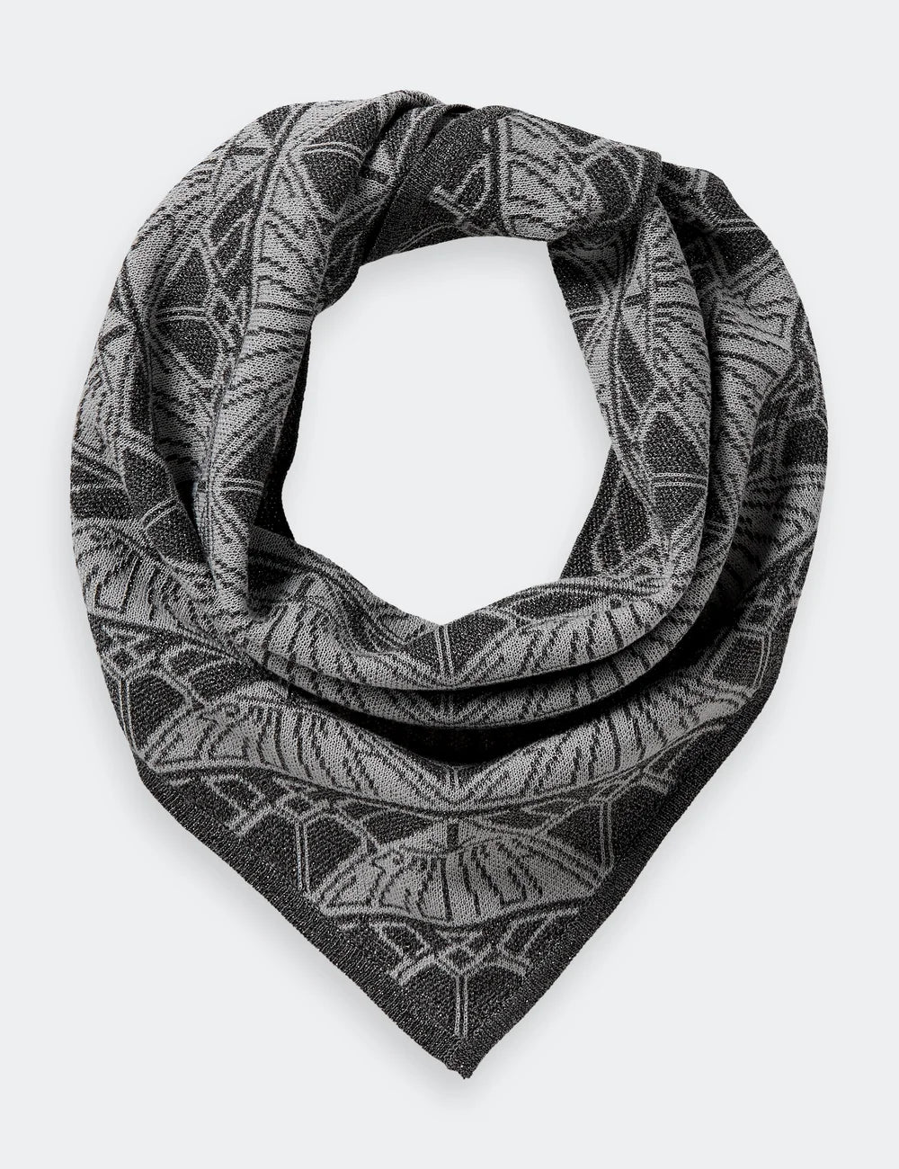 Jacquard Knitted Scarf front view by Scotch & Soda