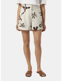Linen Printed Shorts