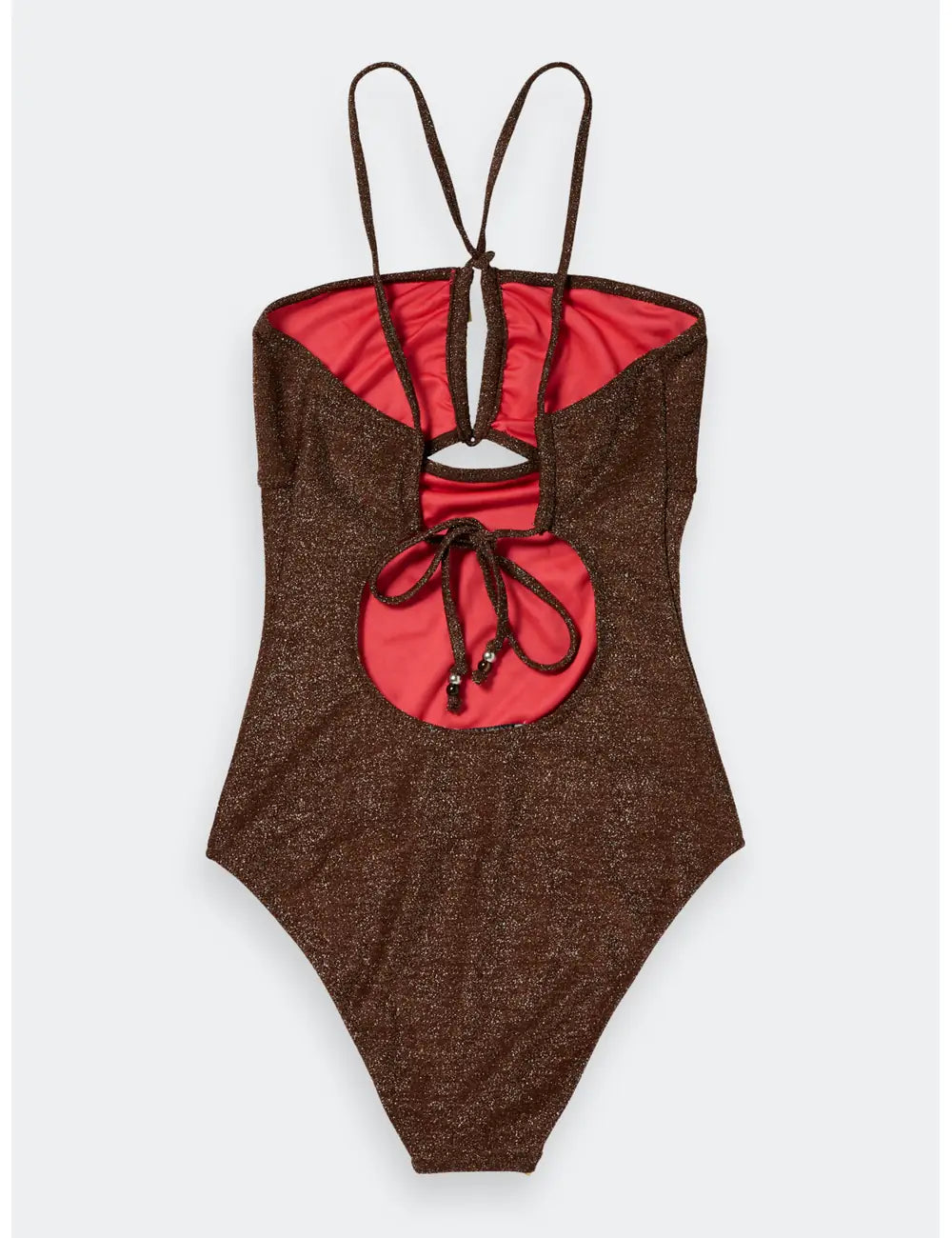 Lurex Swimsuit flat lay back view by Scotch & Soda