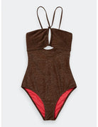 Lurex Swimsuit flat lay front view by Scotch & Soda
