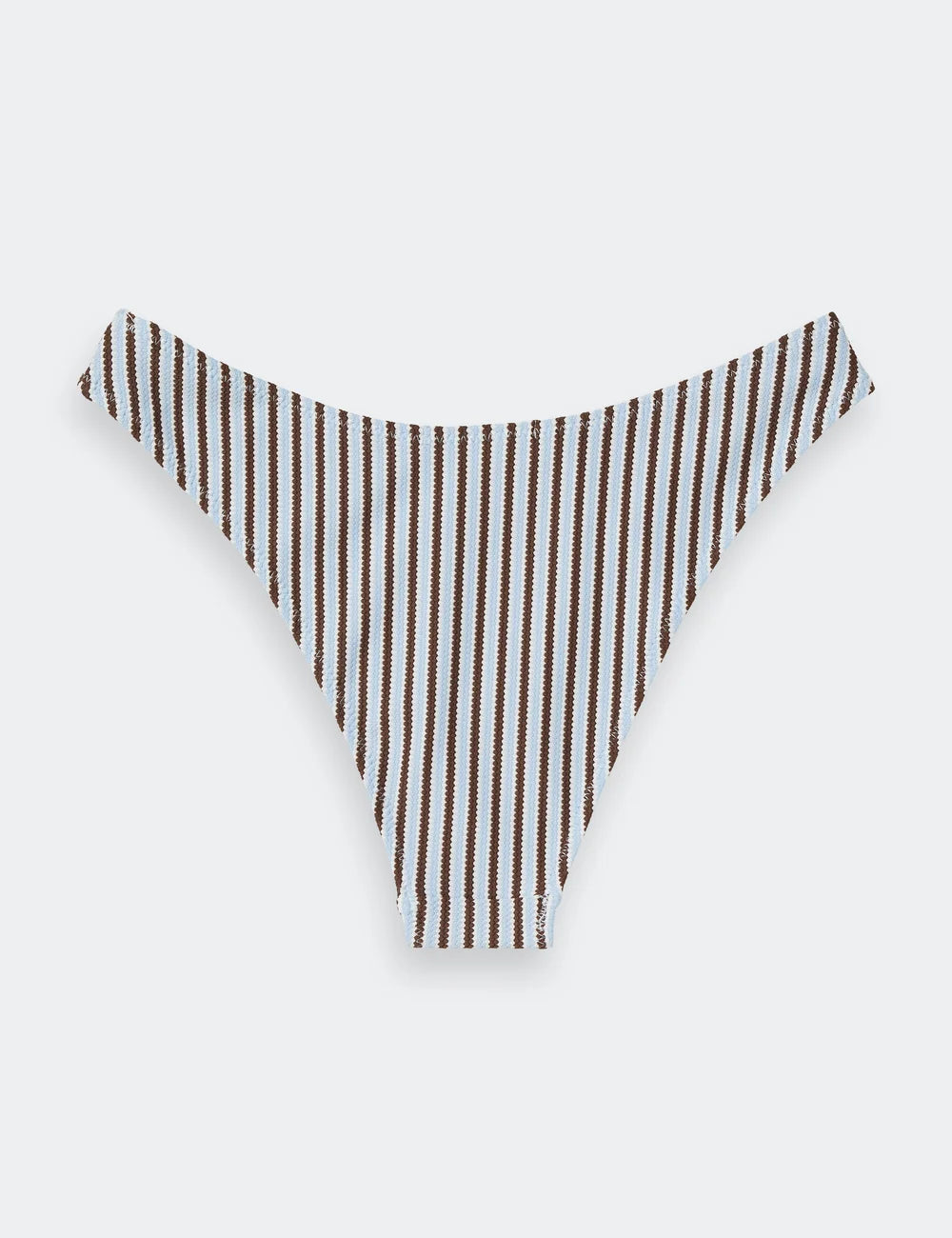 Textured Stripe Bikini close-up on model showing fit and detail by Scotch & Soda