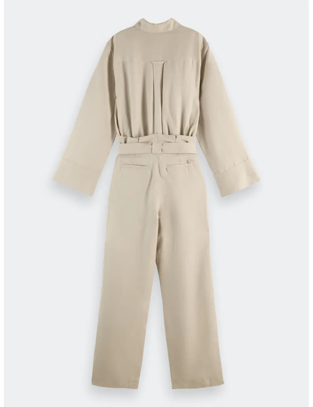 Daisy Jumpsuit Plaza flat lay back view by Scotch & Soda