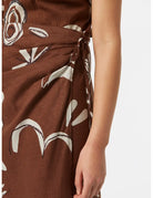 Linen Wrap Skirt detail view by Scotch & Soda