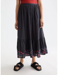 Embroidered Maxi Skirt