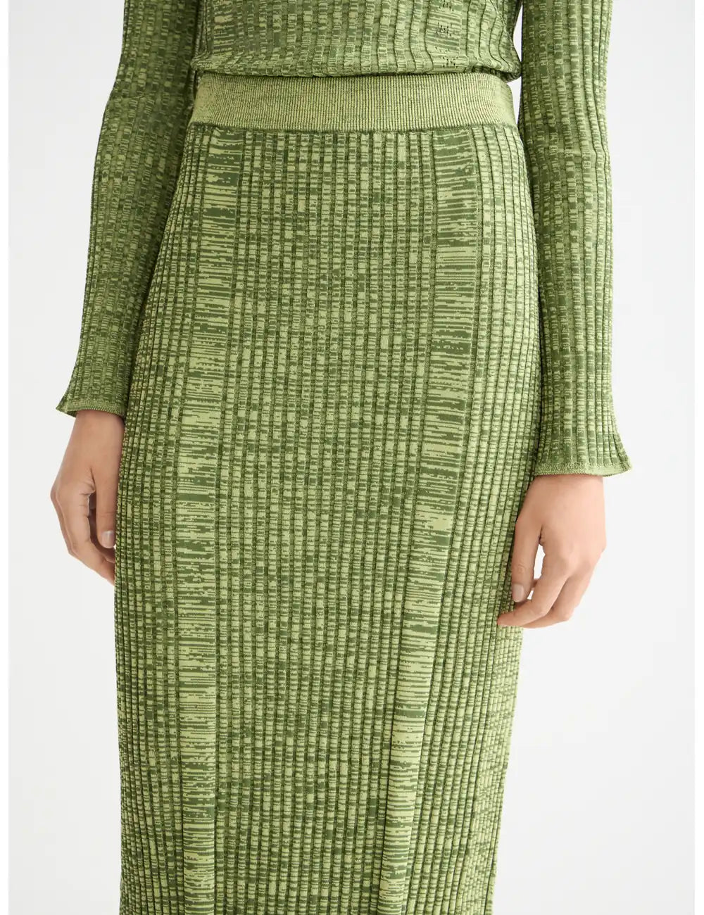 Ribbed Knitted Skirt detail shot showing fabric and craftsmanship by Scotch & Soda