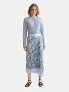 Asymmetrical Pleated Wrap Midi Skirt - Scotch & Soda