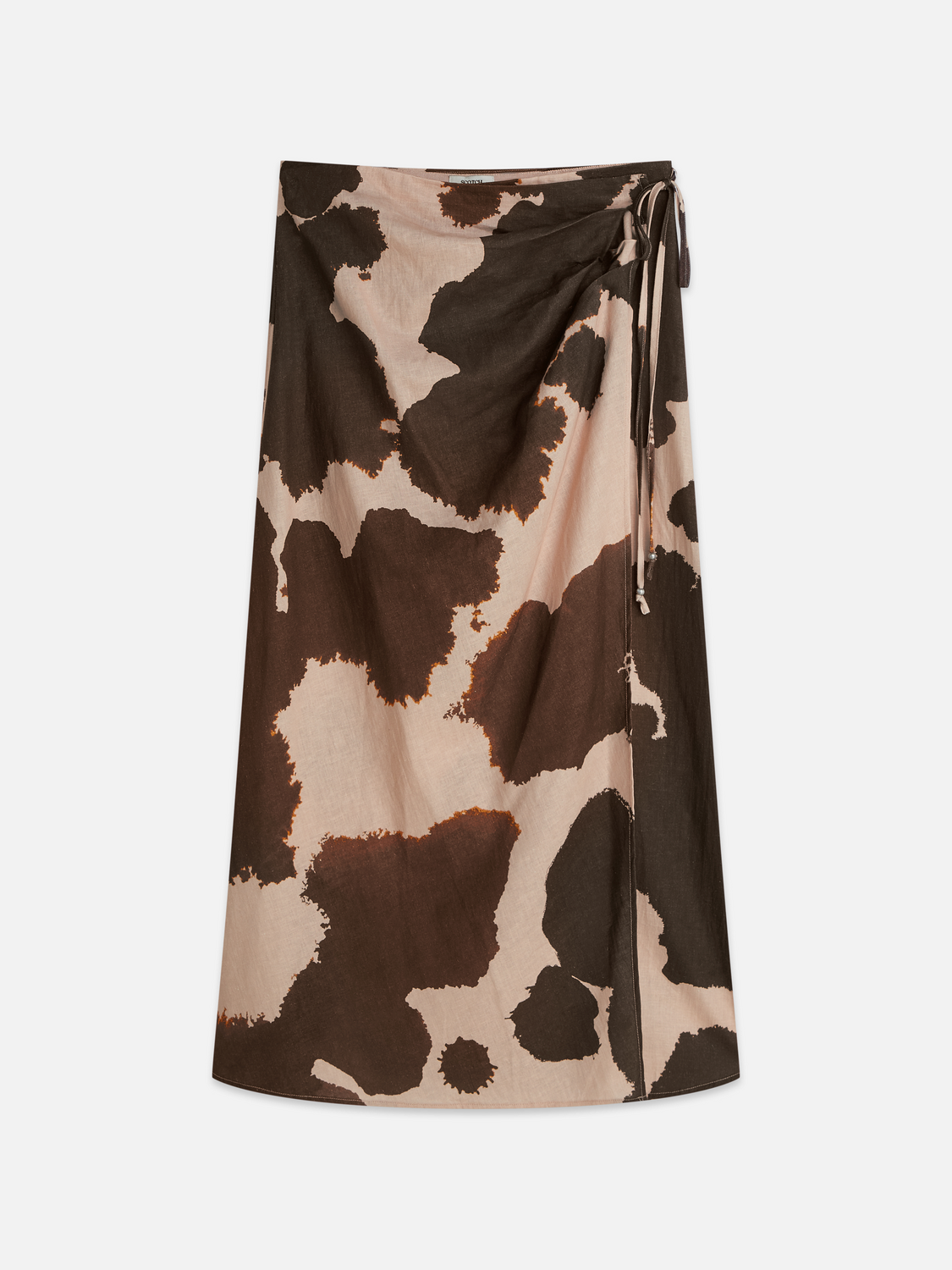 Linen wrap skirt