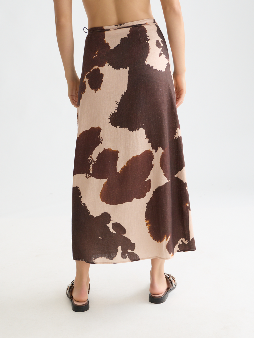 Linen wrap skirt