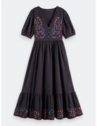 Embroidered Maxi Dress flat lay front view by Scotch & Soda
