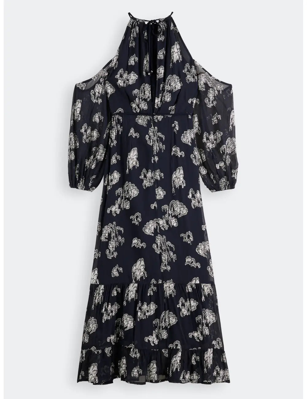 Fil Coupe Maxi Dress flat lay back view by Scotch & Soda