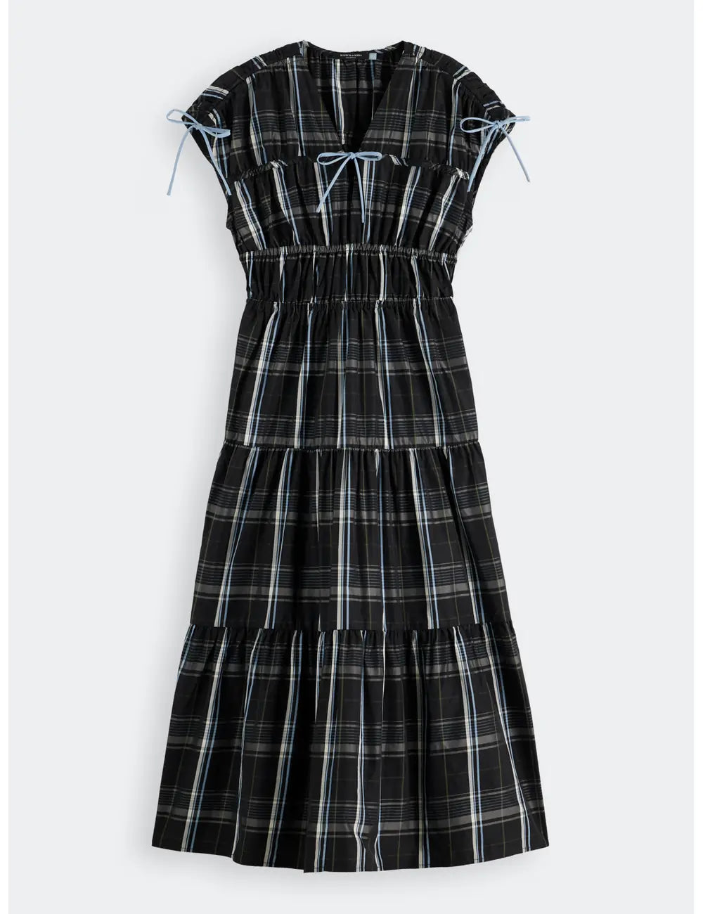 Gathered Taffeta Dress flat lay back view by Scotch & Soda