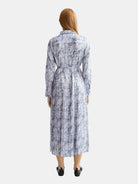 belted-shirt-midi-dress-with-pleated-hem back view by Scotch & Soda