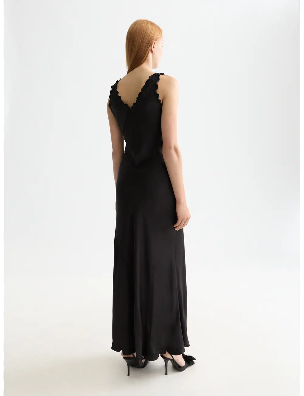 Maxi Slip Dress detail shot showing fabric and craftsmanship by Scotch & Soda