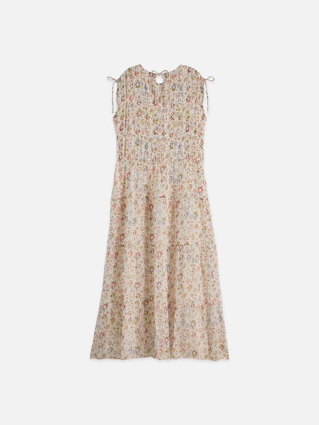 Gathered midi dress