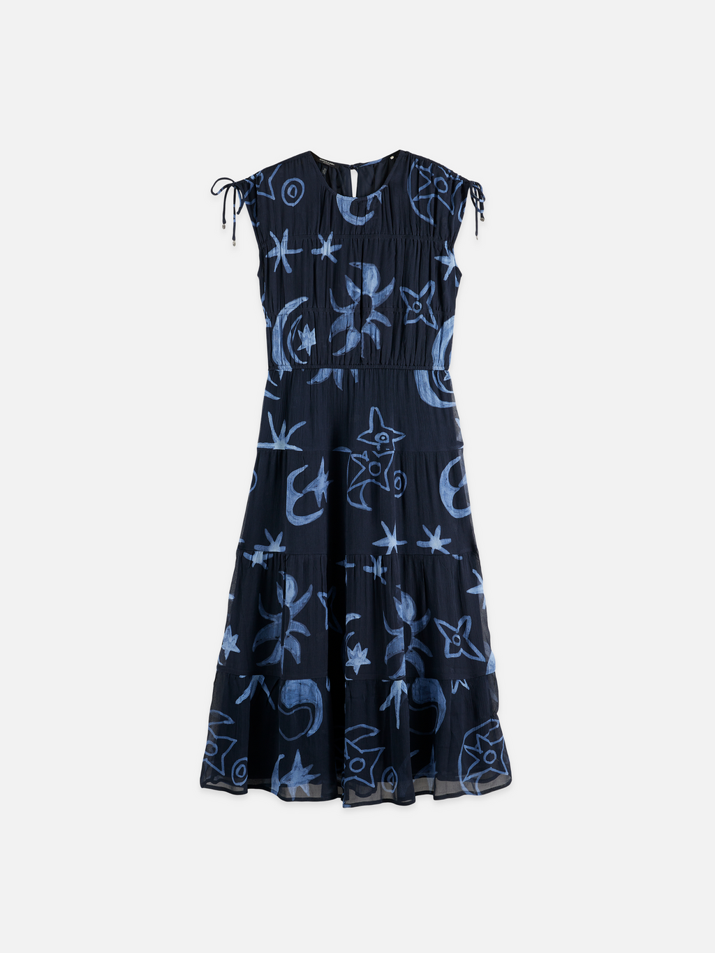 Gathered midi dress