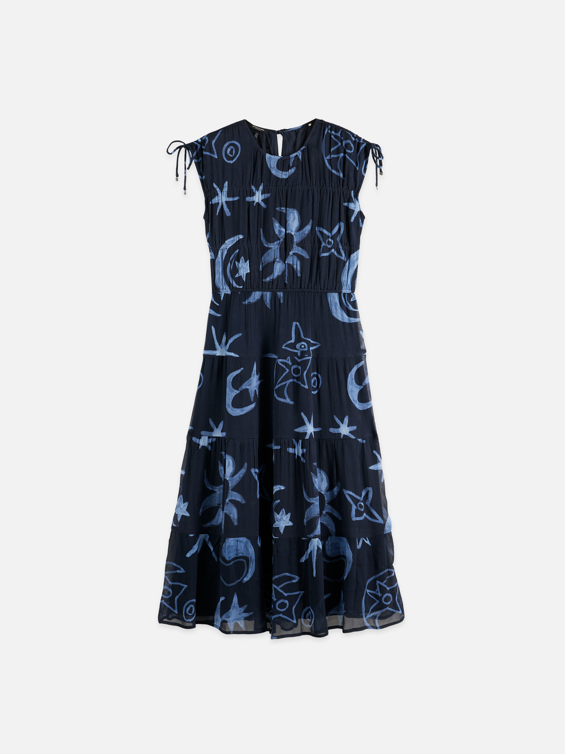 Gathered midi dress