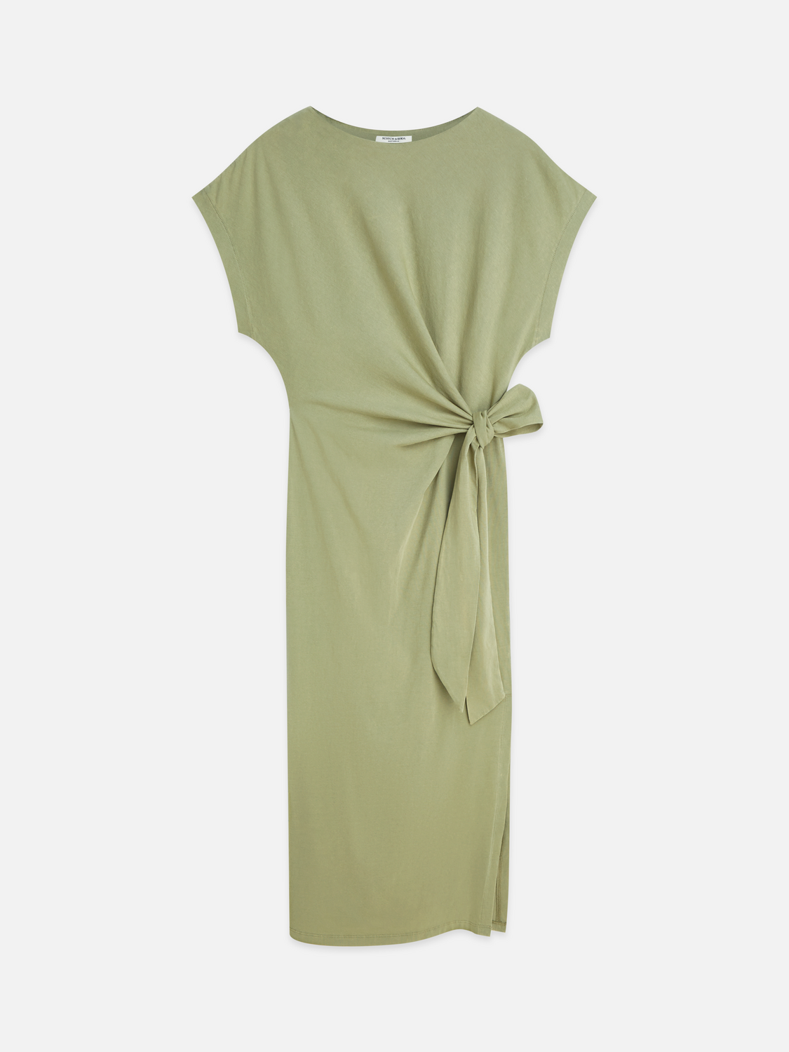 Knotted relaxed midi dress