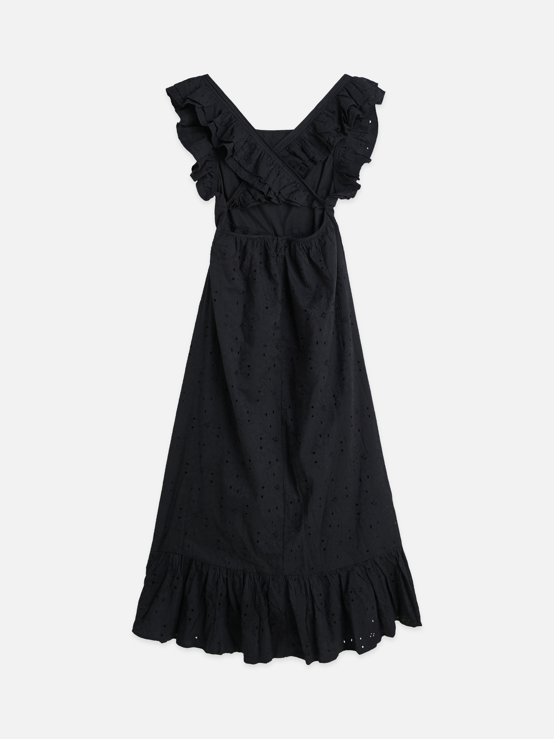 Broderie anglaise ankle length dress