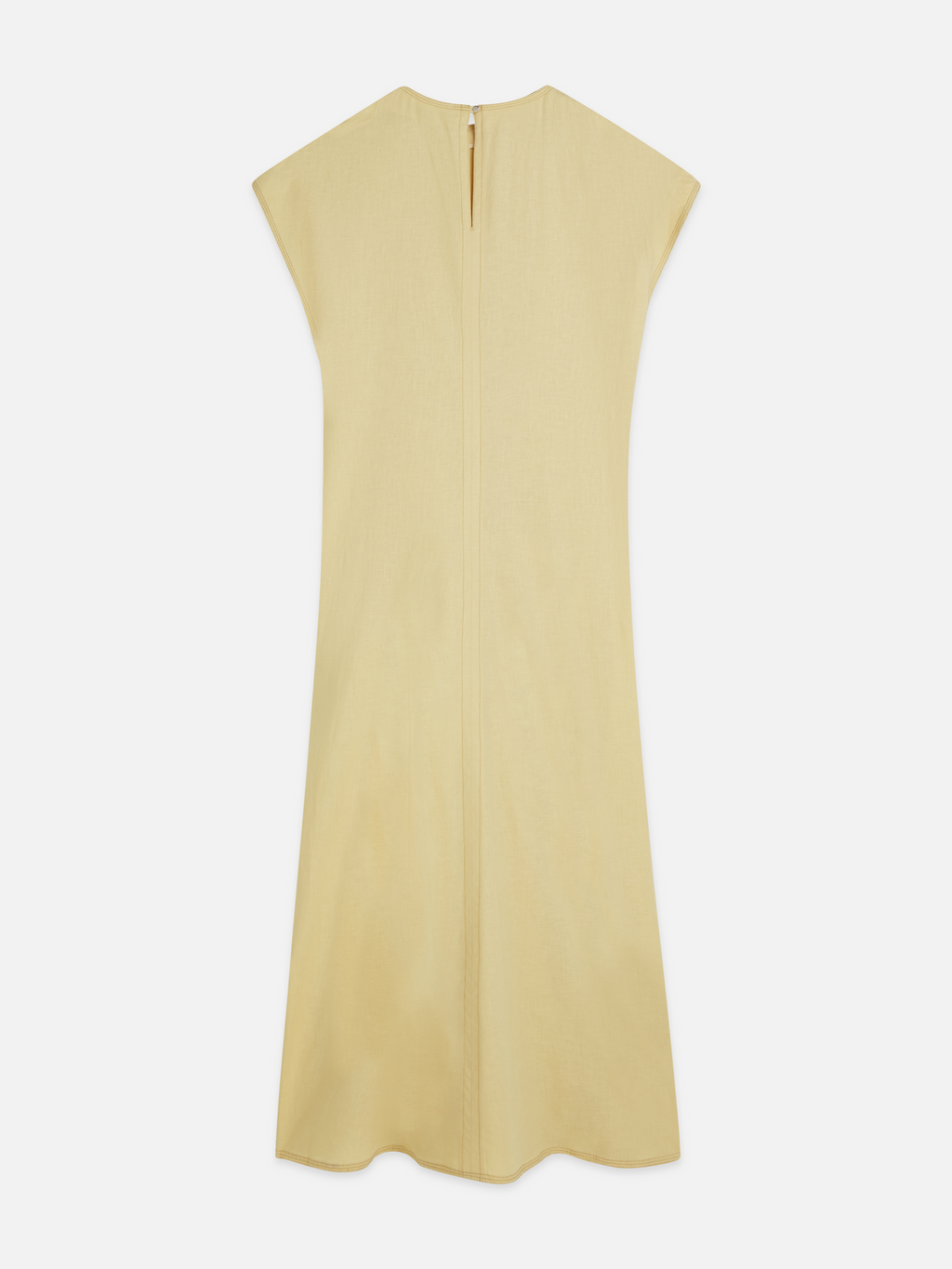 Relaxed linen blend tie dress