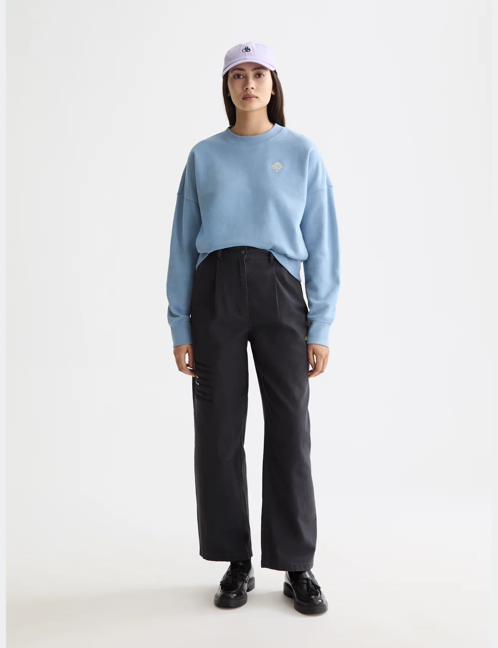 Wide Leg Pants full model shot showing overall fit by Scotch & Soda