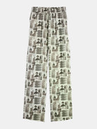mid-rise-wide-leg-elasticated-trousers back view by Scotch & Soda
