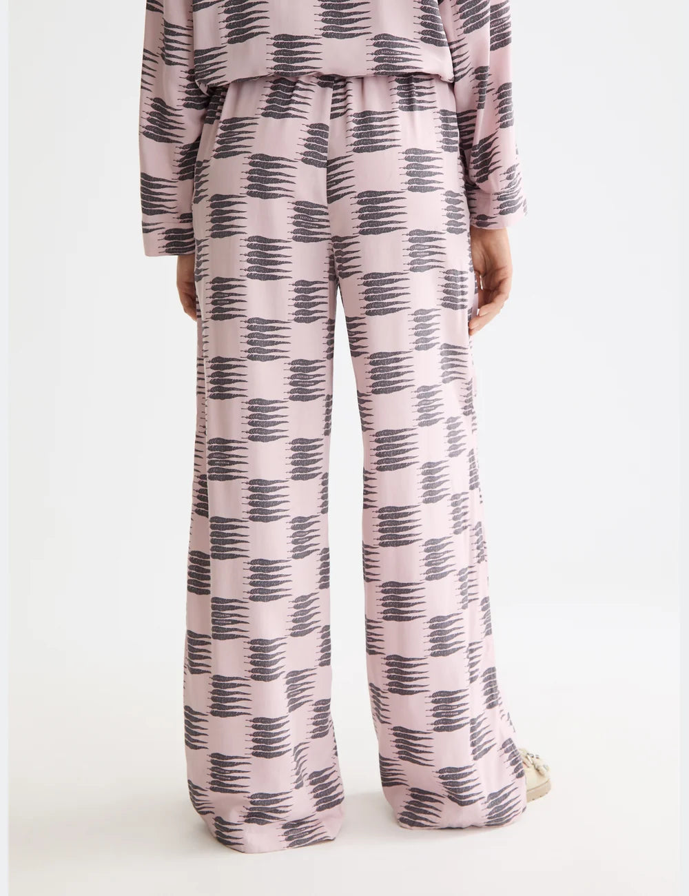 Wide Leg Pyjama Pants detail shot showing fabric and craftsmanship by Scotch & Soda