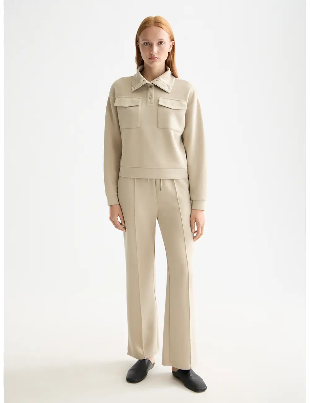 Tencel Sweatpants full model shot showing overall fit by Scotch & Soda