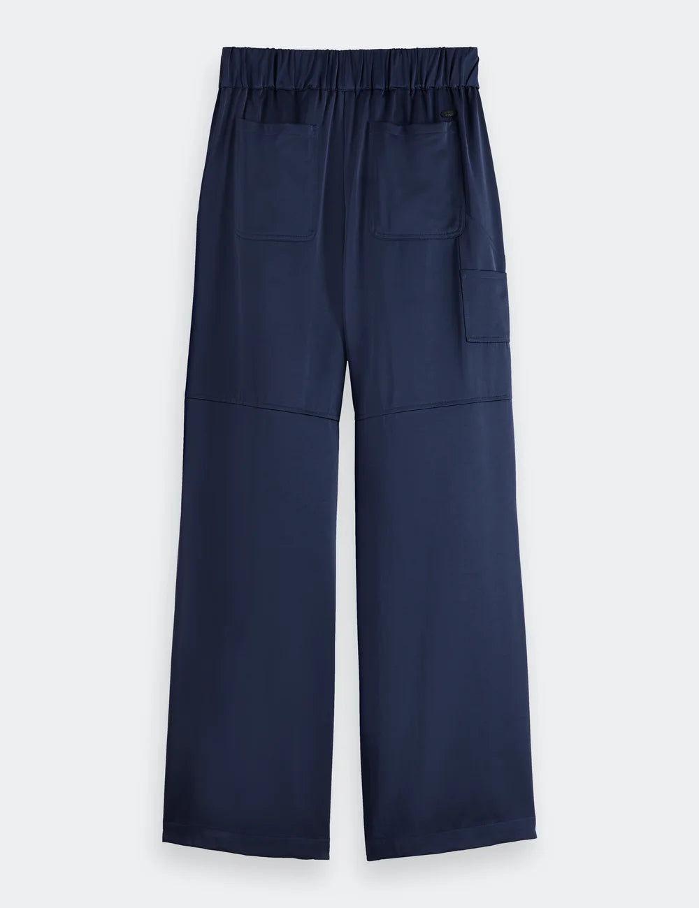 Satin Wide Leg Pants flat lay front view by Scotch & Soda